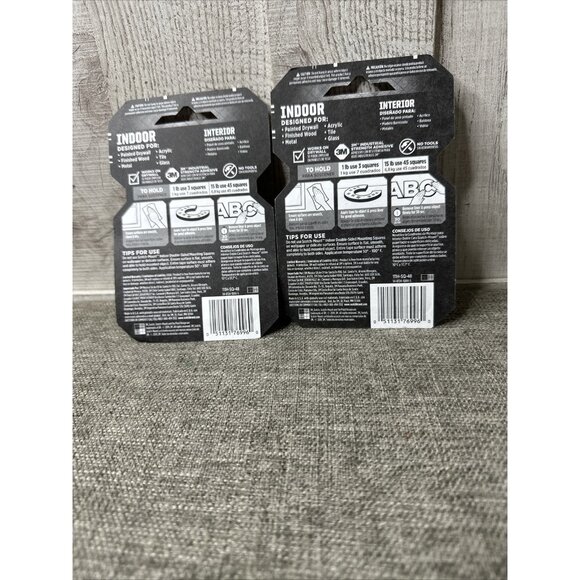 Scotch-Mount Indoor Double-Sided Mounting Squares 111H-SQ-48, 1 in x 1 in 48/pk - Picture 2 of 2